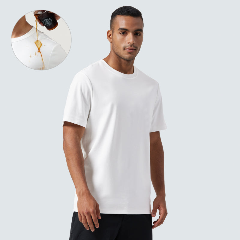 _FRESH Stain-Repel Relaxed Tee - White