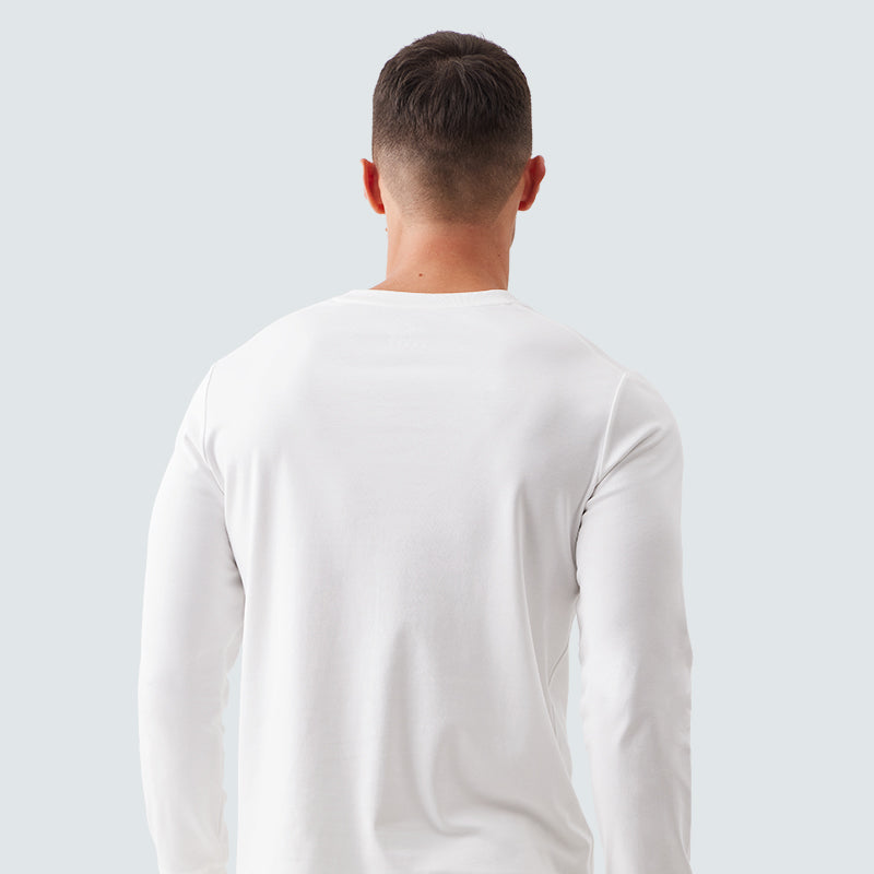 _FRESH Stain-Repel Long Sleeve Tee - White