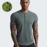 _PLANET Bamboo Henley Tee - Bamboo