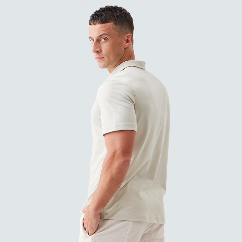 _BREEZ Anti-Odor Polo - Bone