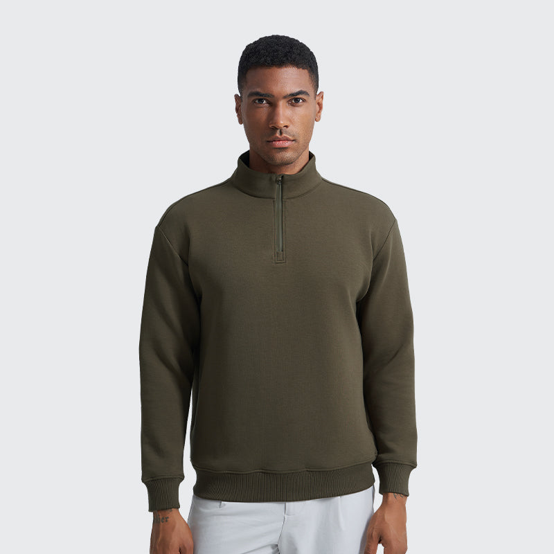 _COZY 1/4 Zip - Moss