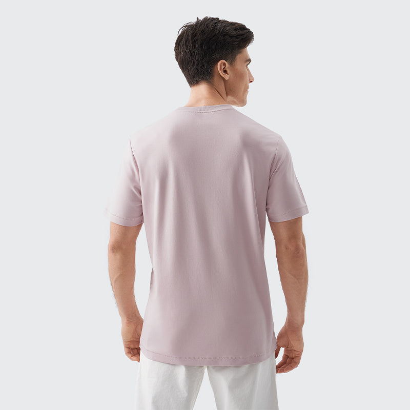 _FRESH Stain-Repel Relaxed Tee - Pink Gray