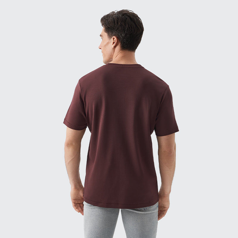 _FRESH Stain-Repel Relaxed Tee - Wine