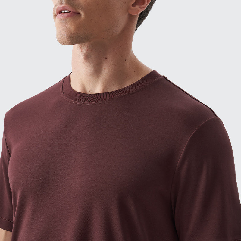 _FRESH Stain-Repel Relaxed Tee - Wine