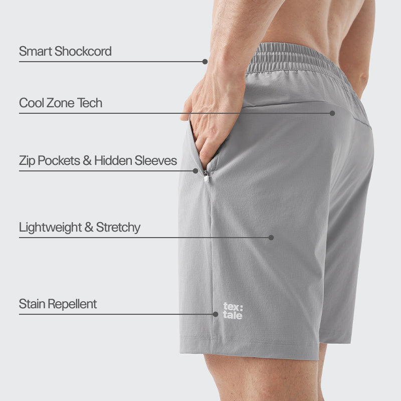 _FRESH Stain-Repel Shorts - Limestone