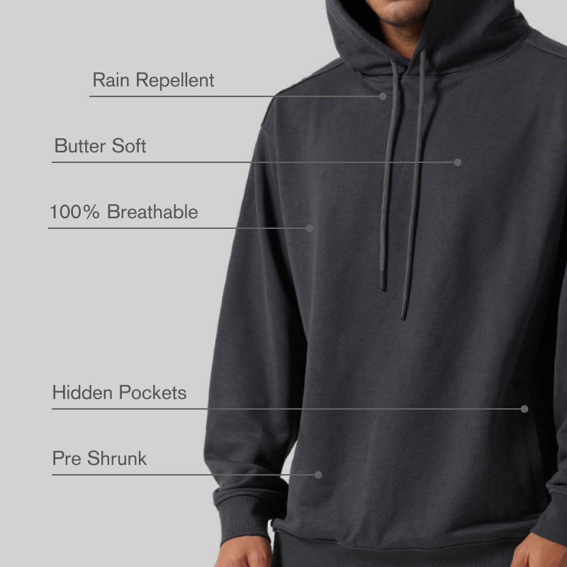 _FRESH Rain-Repel Hoodie - Charcoal