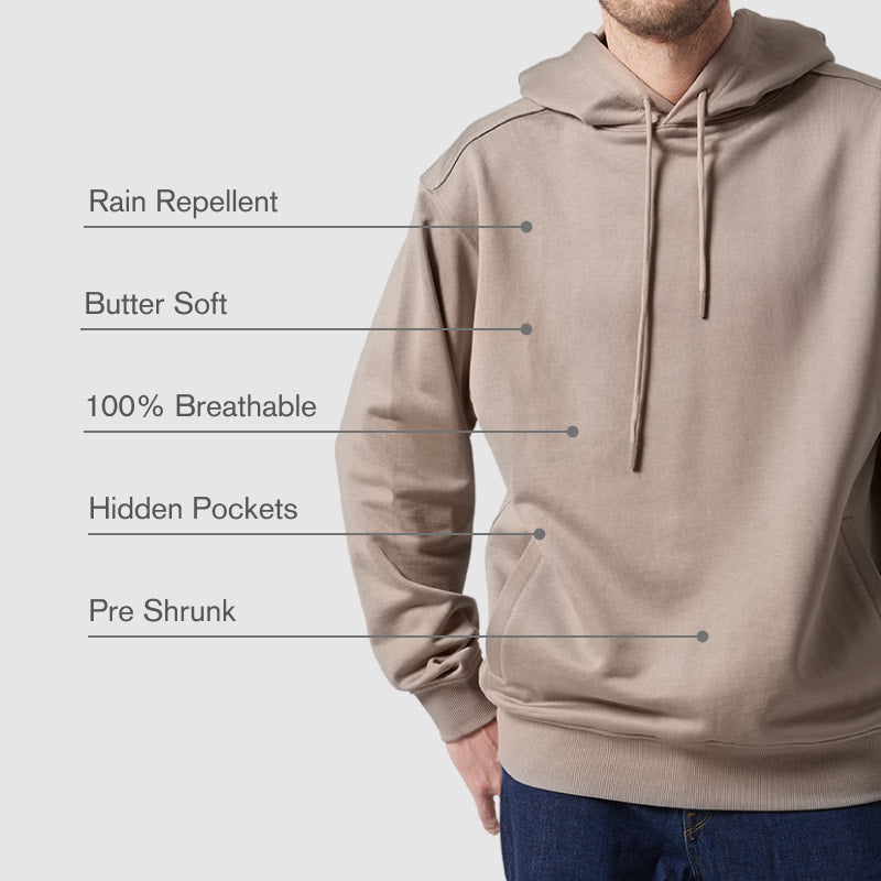 _FRESH Rain-Repel Hoodie - Dune