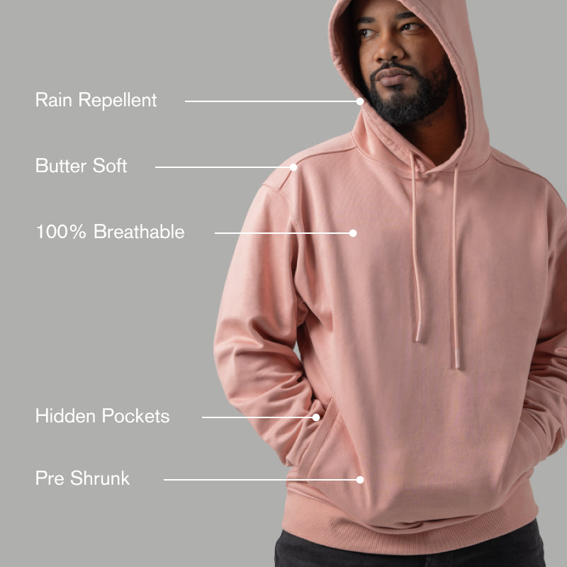 _FRESH Rain-Repel Hoodie - Pink Gray